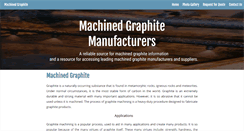 Desktop Screenshot of machinedgraphite.com